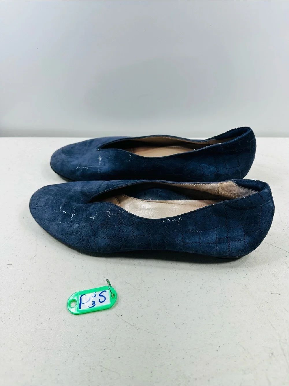 Beautifeel Jolie Slip-On Ecru Crocco Ballet Flat Shoes Loafers size 39-8-8,5